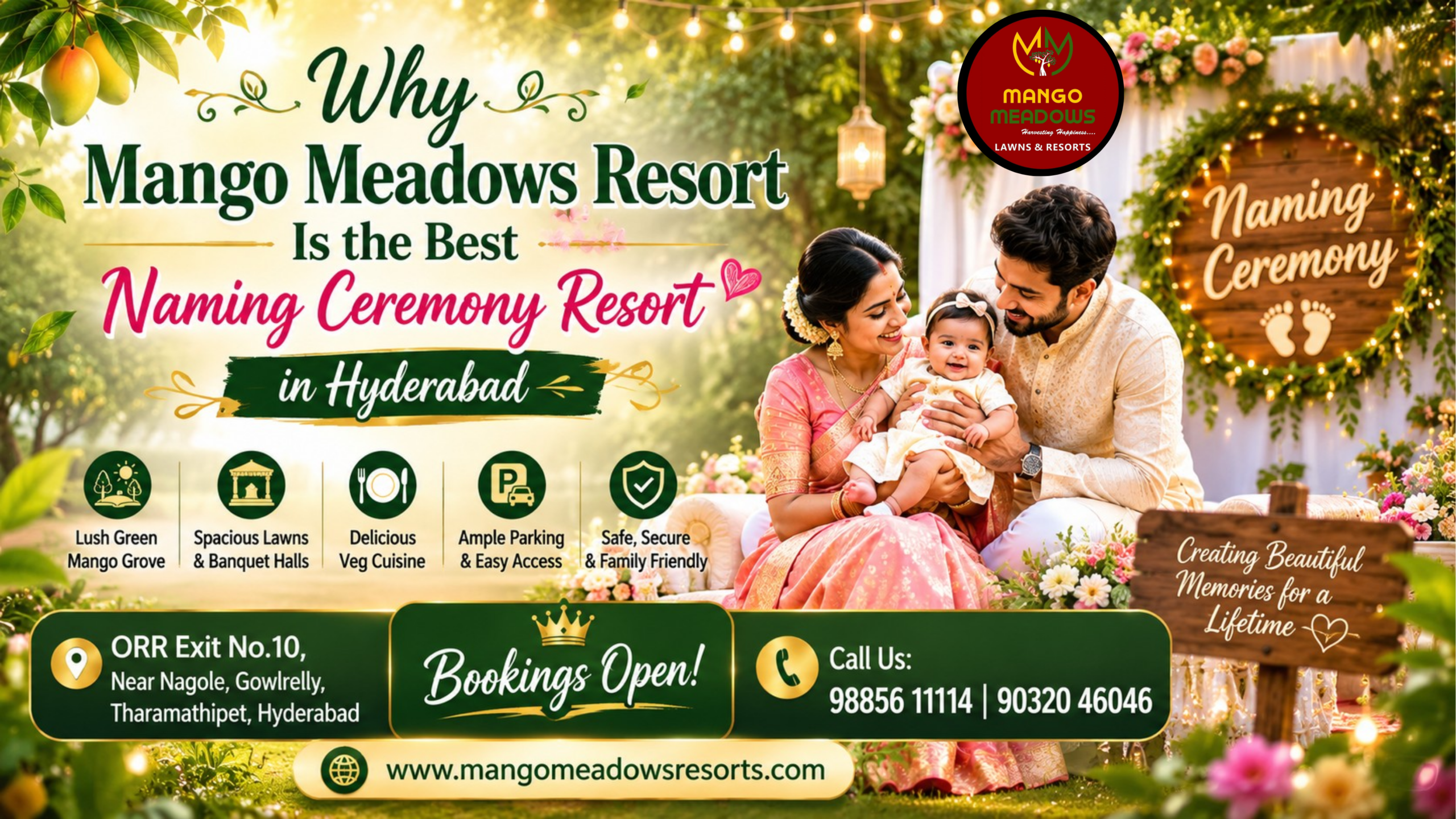 Best Naming Ceremony Resort in Hyderabad
